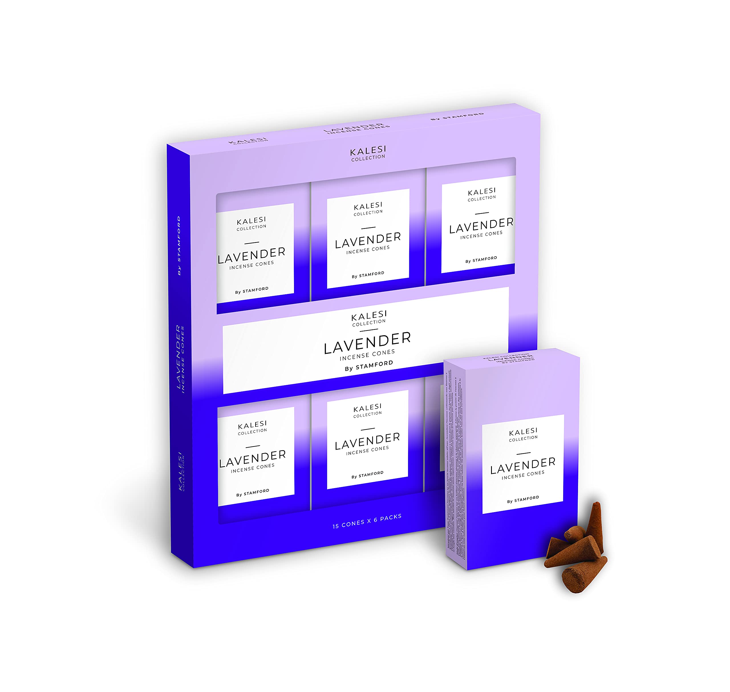 Kalesi Collection Lavender Cones The By Stamford Lavender Incense Cones - Pack Of 6,42205