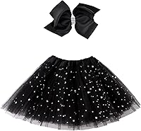 Vista 1 de Jastore Vestido de ballet de princesa con lentejuelas y estrellas en capas para niñas de 2 a 8 años