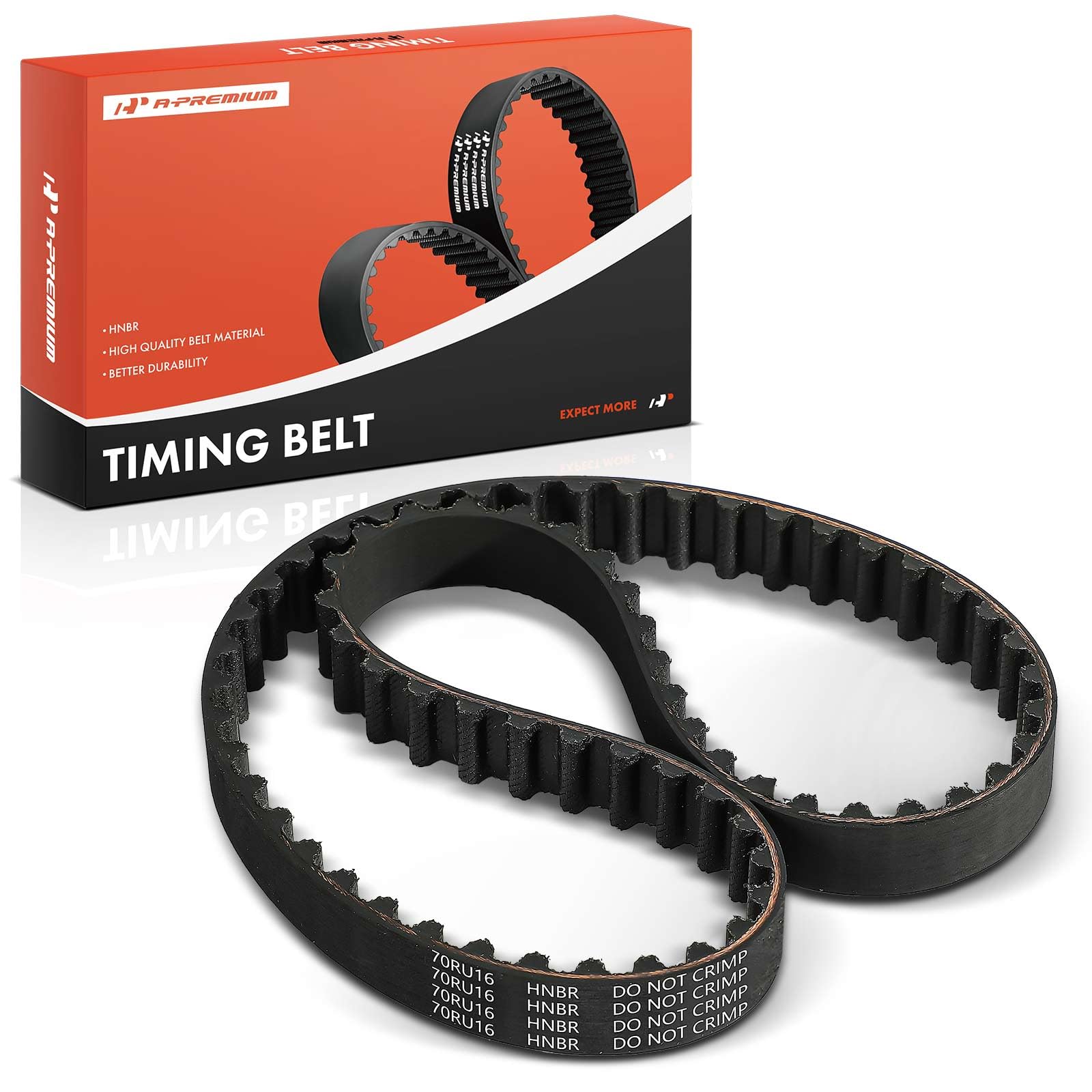 A-Premium Engine Timing Belt Compatible with Honda Accord 1990-2002, Odyssey 1995-1998, Prelude 1992-2001 & Acura CL 1997-1999 & Isuzu Oasis 1996-1999, L4 2.2L L4 2.3L