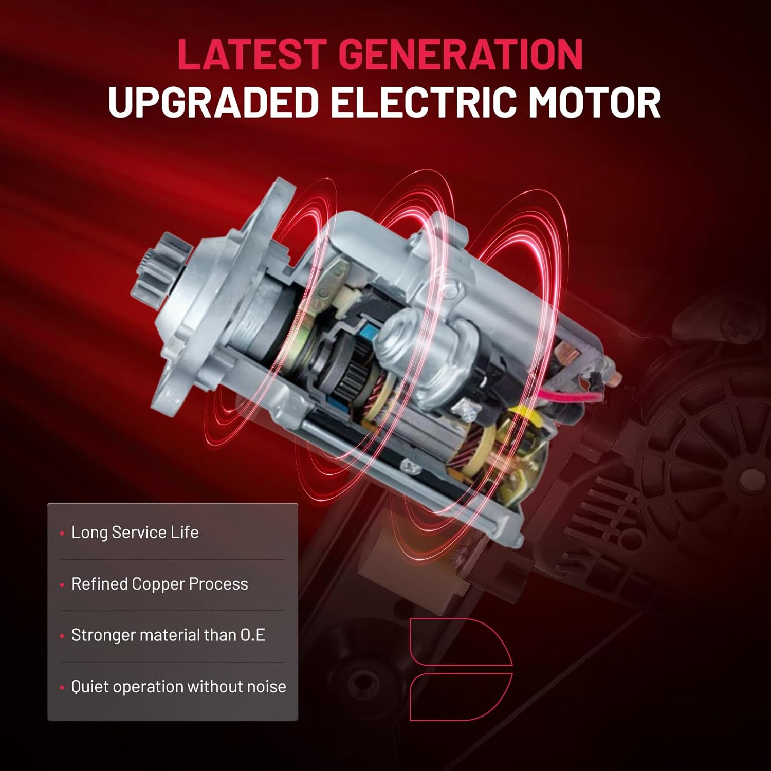 BDFHYK 741-585 Power Window Regulator with Motor Rear Right for Focus 2000 2001 2002 2003 2004 2005 2006 2007 00 01 02 03 04 05 06 07