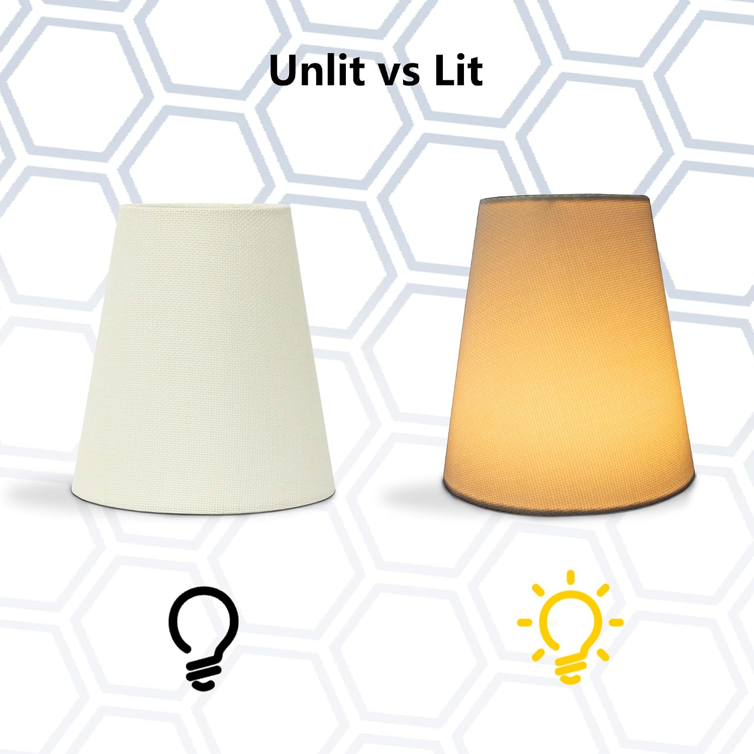 Maxax Small Lamp Shade 6x6.5", Natural Linen Replacement Lampshade for E12 Base Sconce & Chandeliers, Minimalist Solid Light Cover, Bright & Soft Light Filtering, White