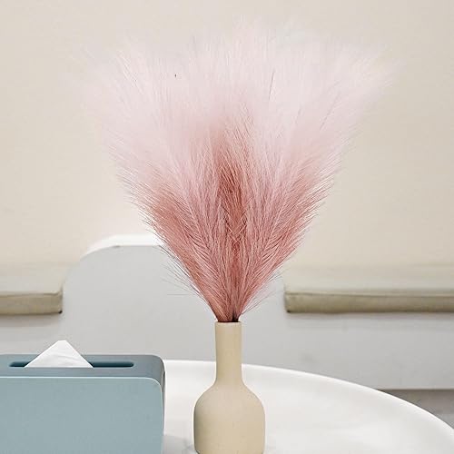 Miniatura 94 de Arreglo de 6 Piezas de Hierba de Pampa Sintética - 18 Pulgadas/45cm de Pasto Artificial Esponjoso y Pomposo para Decoración Boho Chic del Hogar