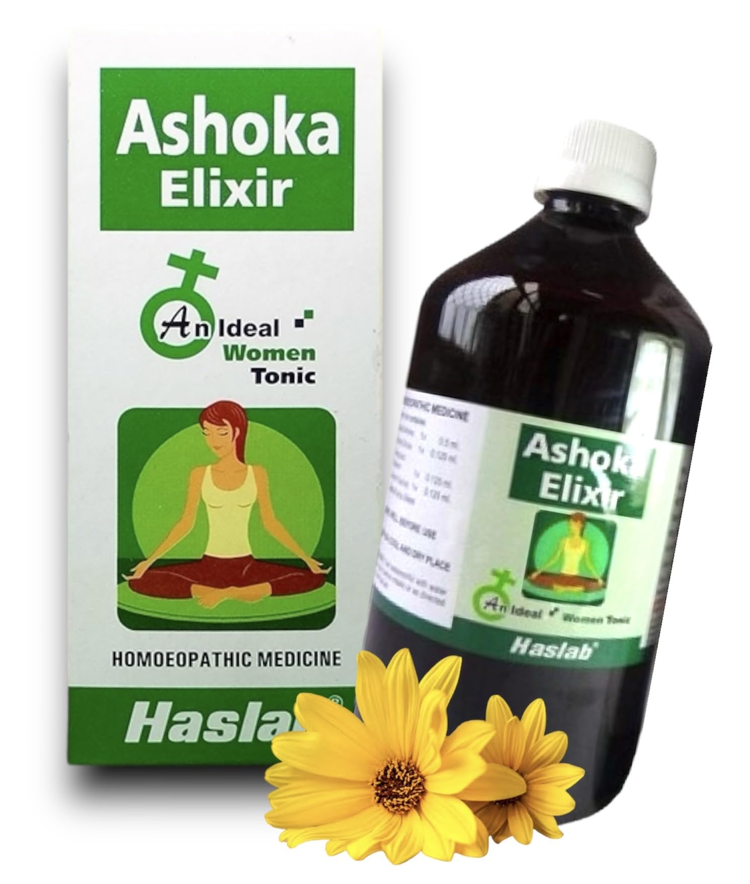 medaq-67 Haslab Ashoka Elixir Syp Homeopathic Medicine 450ml - BIG SIZE