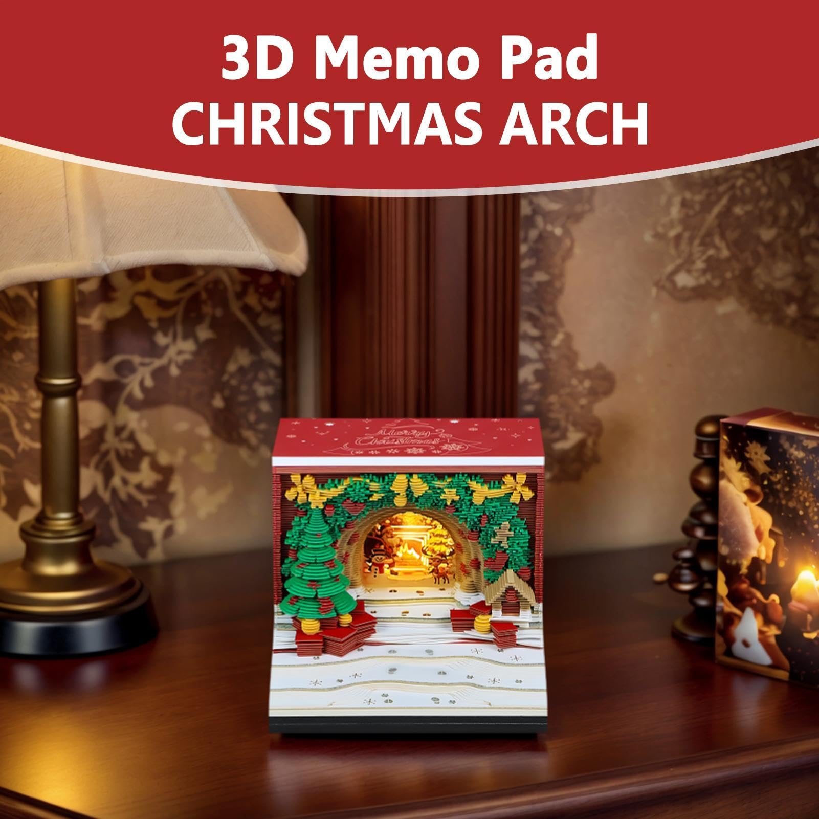 Calendario 3D 2027 Natalizio Planner Decorativo Estetico A Strappo | per Appunti Calendario Foglietti Adesivi Per Scuola Camera Feste Compleanni Anno Nuovo Famiglia Adulti Insegnante