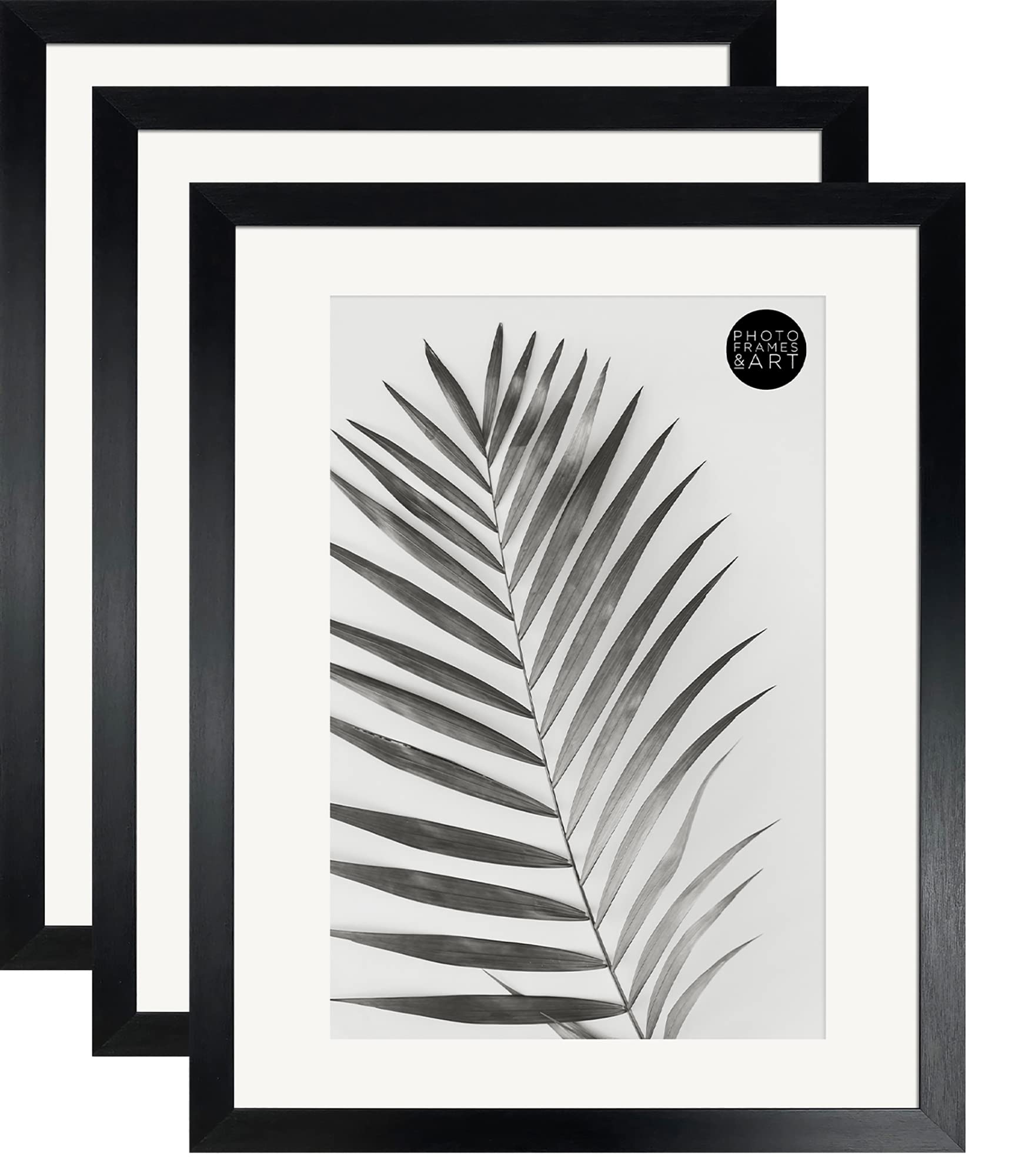 pf+a REAL GLASS A3 Black Frame Glass - PREMIUM A3 Picture Frame Black - Oxford A3 Print Portrait and Landscape Display — view 27