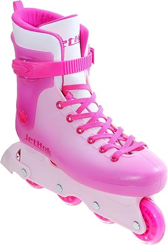 Miniatura 8 de Inlineskates - Patines en línea para mujeres y niñas, tamaño ajustable, freno extraíble, rodamientos ABEC-7, para patinaje en interiores y
