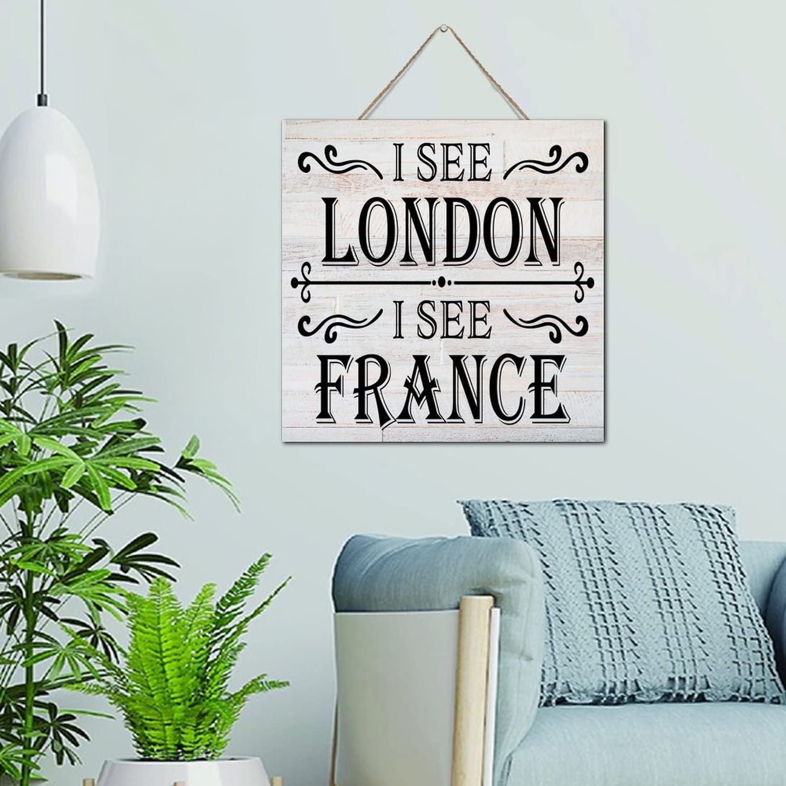 Plaque en bois vintage déco chambre enfant au style rétro