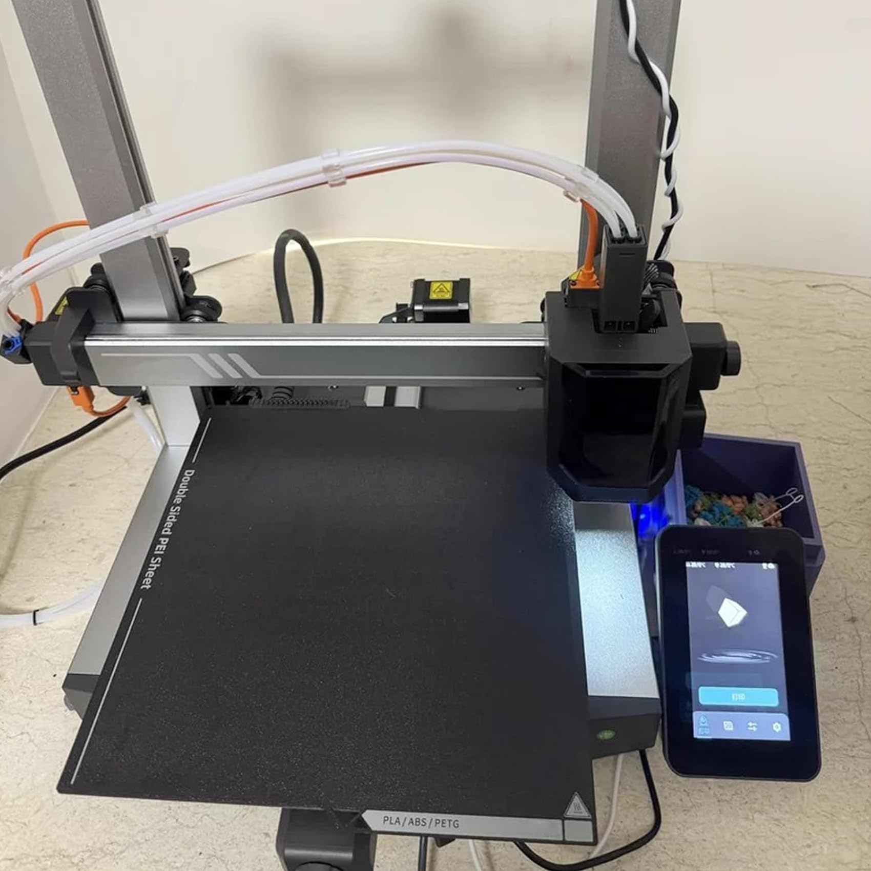 Produktbild von PEH-Effektplatte Für Kobra 3 – Doppelseitig, Sweetheart & Wassertropfen-Muster, Flexibel, 120°C, Für PLA, ABS, TPU, Nylon