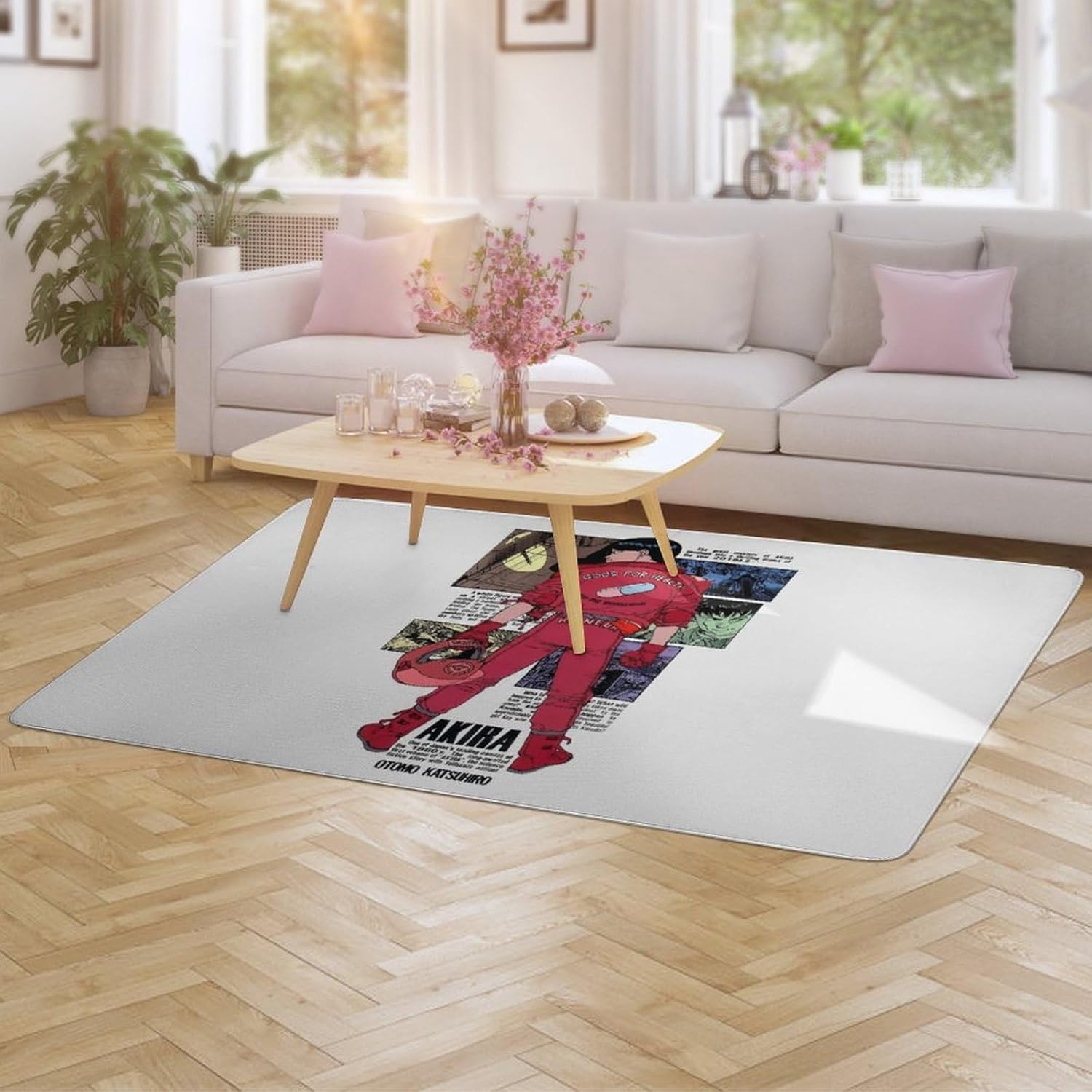 カーペット アキラ グッズ ラグマット ラグ 絨毯 大判 じゅうたん 洗える ふわふわ フロアマット リビングマット おしゃれ キャ