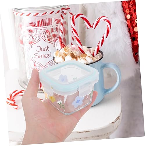 Miniatura 7 de Pequeño contenedor de almacenamiento Sellado Caja de vidrio Placa de almacenamiento de bebé Contenedores de vidrio pequeños de plástico