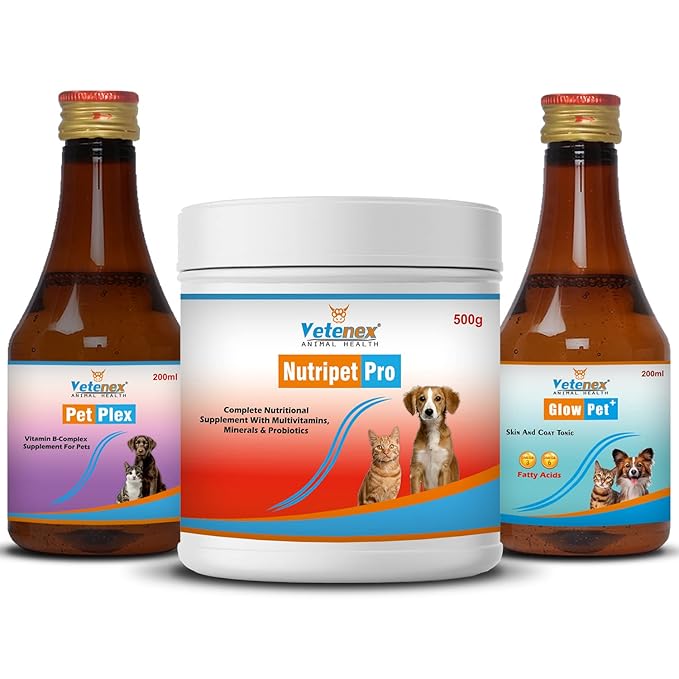 VETENEX Growth Booster, Skin Coat Syrup & Vitamin Supplement