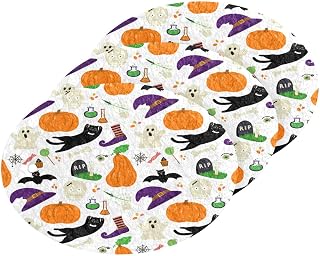 Scrub Sponge Halloween Pumpkin Ghost Cat Kitchen Washing Dishes Cleaning Sponges Witch Skull Candy Non Scratch Sponge for Dish Countertops Sinks Floors Showers Tile Sinks, 3 Pack