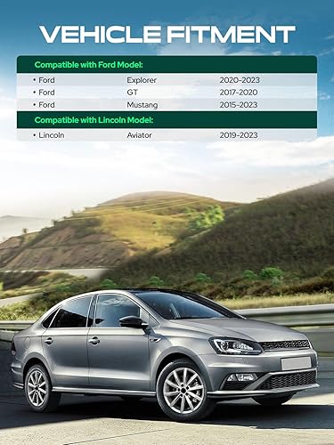 Miniatura 3 de YHTAUTO Espaciadores de rueda centrados de cubo de 5 x 4.5 pulgadas de 1.5 pulgadas, compatibles con modelos Ford, Lincoln, Explorer, Mustang, GT,