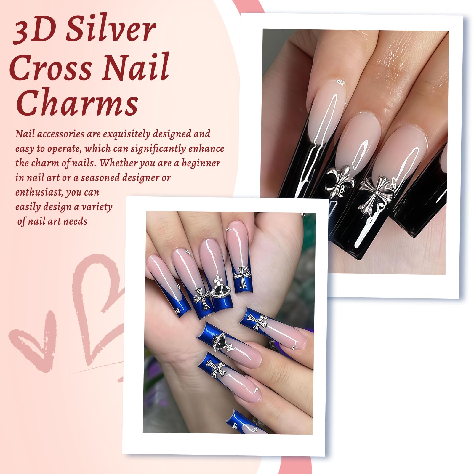 VelvetGlow 90 Pcs Nail Art Studs Kit - Image 4