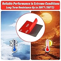 Vista 4 de Cinta de Doble Cara Resistente, Cinta de Montaje VHB de 3M Adhesiva Fuerte, Cinta de Espuma Impermeable para Interior y Exterior, Decoración