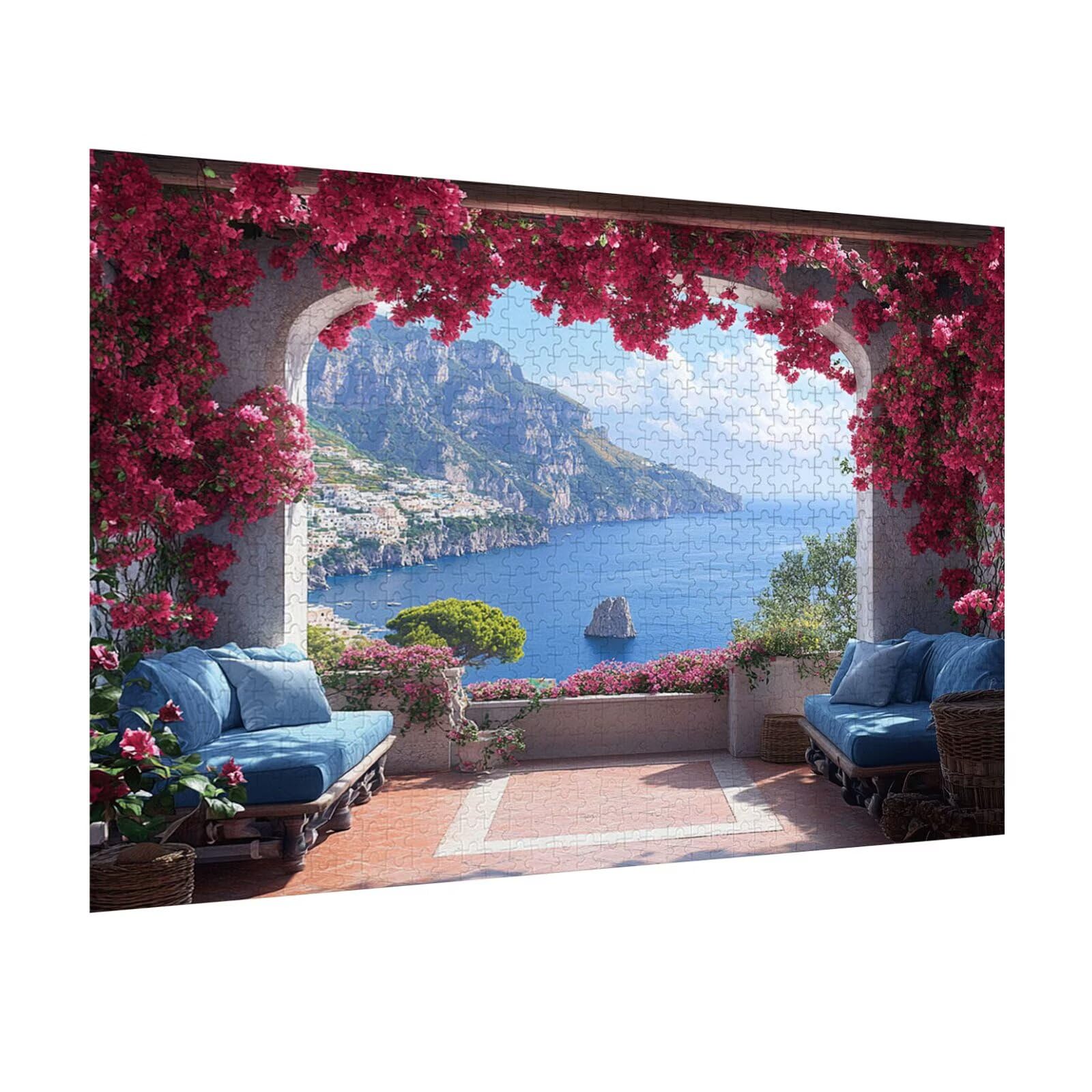 Puzzle 1500 sztuk Letnie Drewniane Puzzle Wyzwanie, n-809