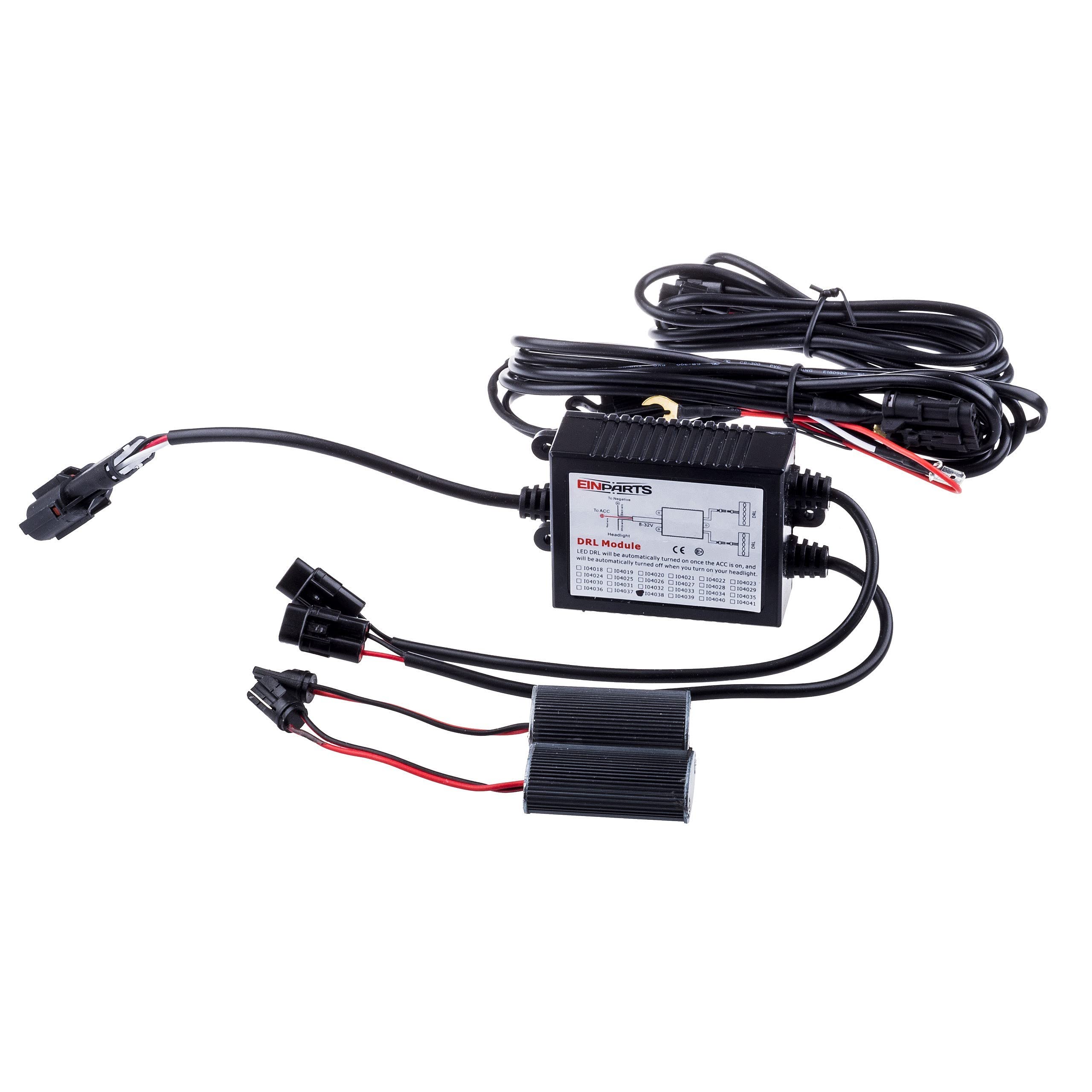 2w1 Światła do jazdy dziennej LED DRL + FOG, Reflektory lampy MINI R55-61, Okrągłe światła przeciwmgielne EinParts, Homologacja R87