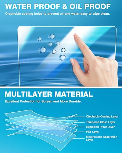 Miniatura 5 de Karltys Protector de pantalla de vidrio templado para Jeep Grand Wagoneer 2022 2023 2024 12 pulgadas, protector de pantalla táctil de 12 pulgadas,