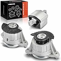 A-Premium 3-Piece Engine & Transmission Mount Set for Mercedes C300 08-11, C350 08-15, E350 10-16, E400 14-17 RWD Auto V6 3.0L/3.5L