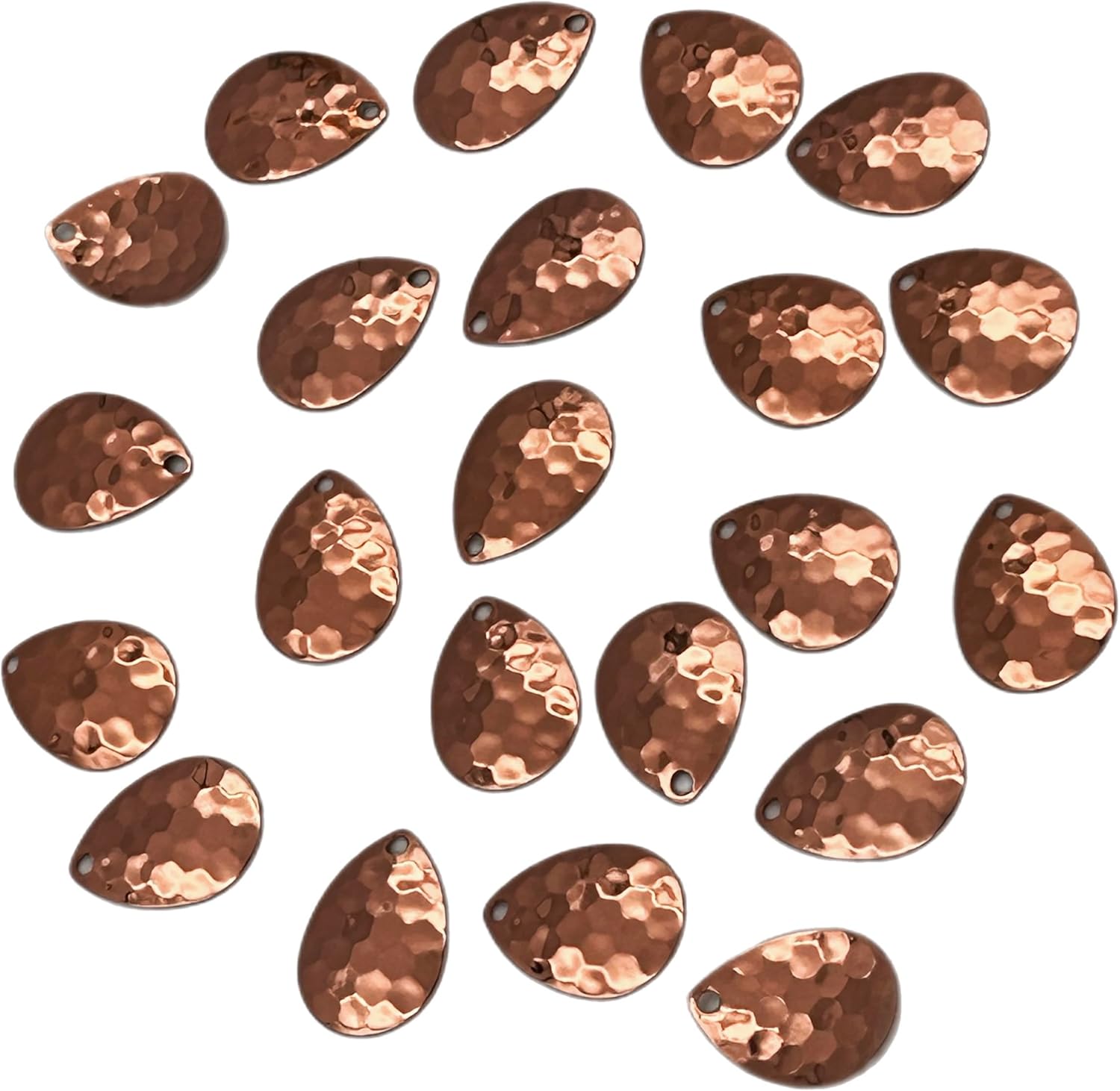 Colorado Copper HEX Spinner Blade for Lure Making Supplies DIY Lure Part for Spinnerbait Inline Spinner Blade Made in USA 10 or 20 Pack 100% Copper Blade