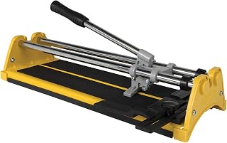 QEP 14 in. Manual Tile Cutter - Cuts Ceramic & Porcelain up to 1/2 in. Thick, Smooth Snap Action for DIY Projects