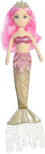 Miniatura 3 de Aurora® Enchanting Sea Sparkles™ Tutu Sparkles™ - Muñeca de peluche de jazmín - Juego imaginativo - Compañeros mágicos - Rosa 18 pulgadas