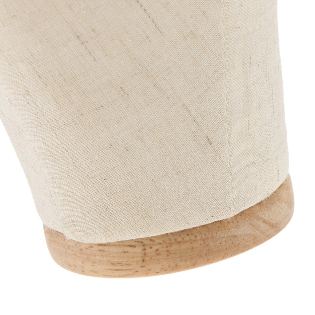 Espositore per Cappelli Da 21 Pollici con Testa di Manichino in Tela Professionale per Parrucca Nero/Beige - Beige