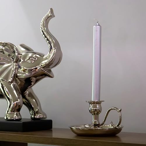 Miniatura 13 de Portavelas de cobre hecho a mano para decoración rústica del hogar con asa, portavelas de metal para velas de pilar, decoración gótica, portavelas