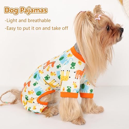 Miniatura 95 de Yikeyo Dog Pajamas for Small Dogs, Soft Thin Pjs Jammies Cat Doggie, Summer Pet Cute Puppy Clothes Outfits Dogs Boy Girl(Donut, L)