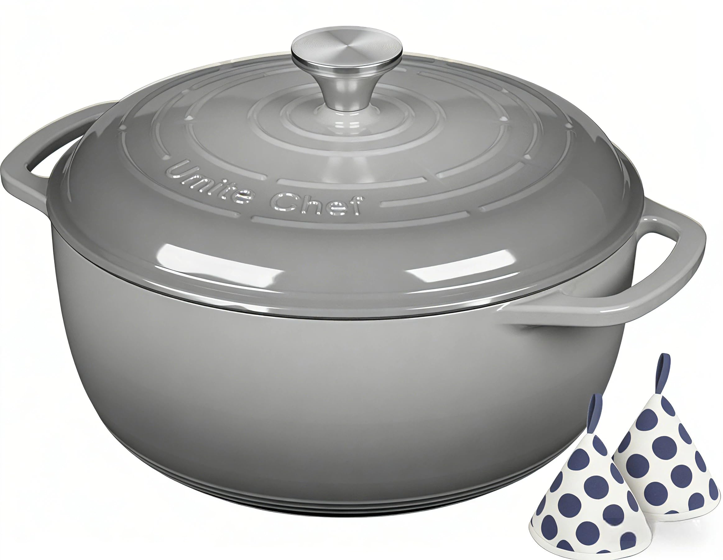 Umite Chef 6QT Dutch Oven - Bread Baking & More -9 Umite Chef 6QT Dutch Oven - Bread Baking & More -9
