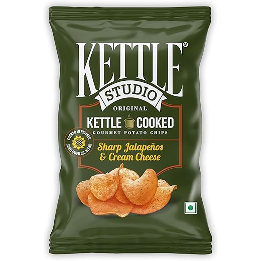 Kettle-Cooked Potato Chips Sharp Jalapenos 113g