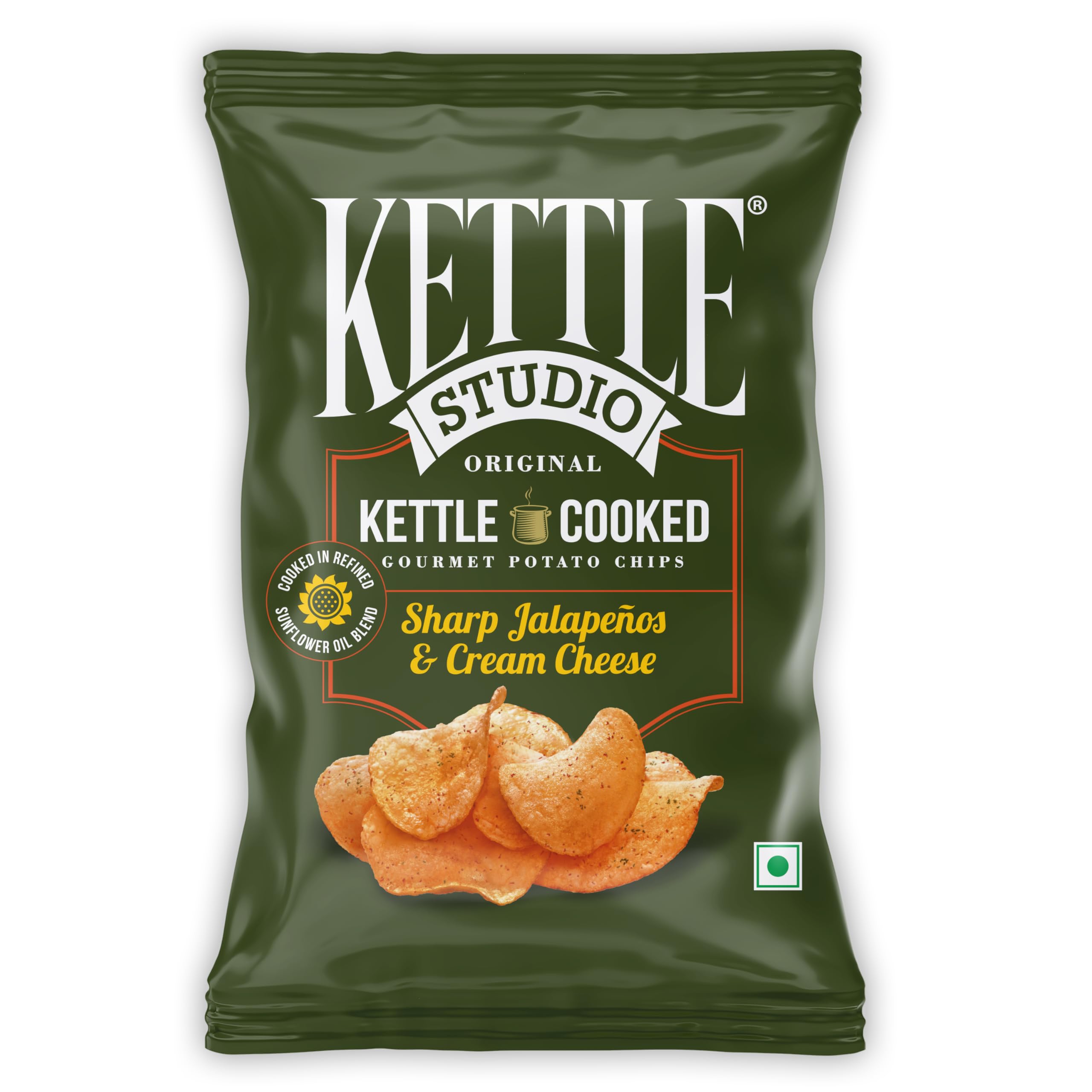 Kettle Studio | Potato Chips | Sharp Jalapenos & Cream Cheese 113g | Pack of 3-image-47