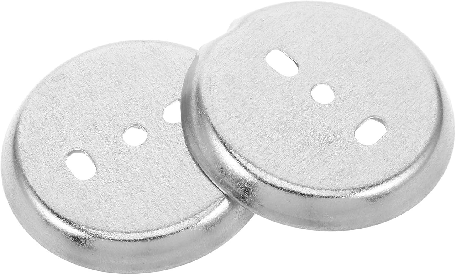 BESTOYARD 2pcs Stainless Steel Bathroom Towel Bar Mounting Hardware Replacement Accessories with Smooth Surface, 2.28 Inch Base for Towel Bars and Toilet Roll Holders, Sturdy and Easy