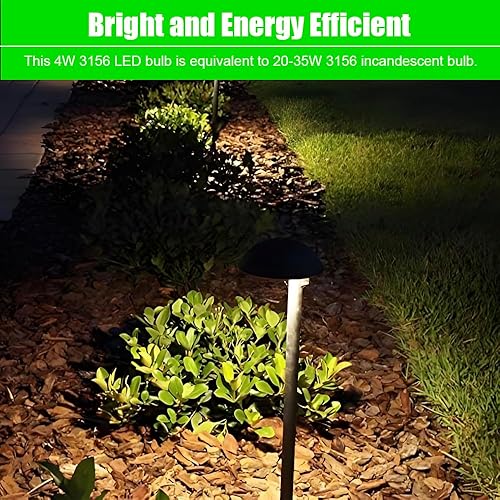 Miniatura 9 de Makergroup S8 3156 - Bombilla LED con base de cuña, 12 VACCC, bajo voltaje, 4 W, luz diurna blanca, 6000 K para iluminación de paisaje al aire