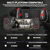 Vista 2 de arVin Mando móvil para juegos para iPhone iOS Android PC, Joystick inalámbrico para iPhone 14131211, iPad, MacBook, Samsung Galaxy S22S21S20, TCL