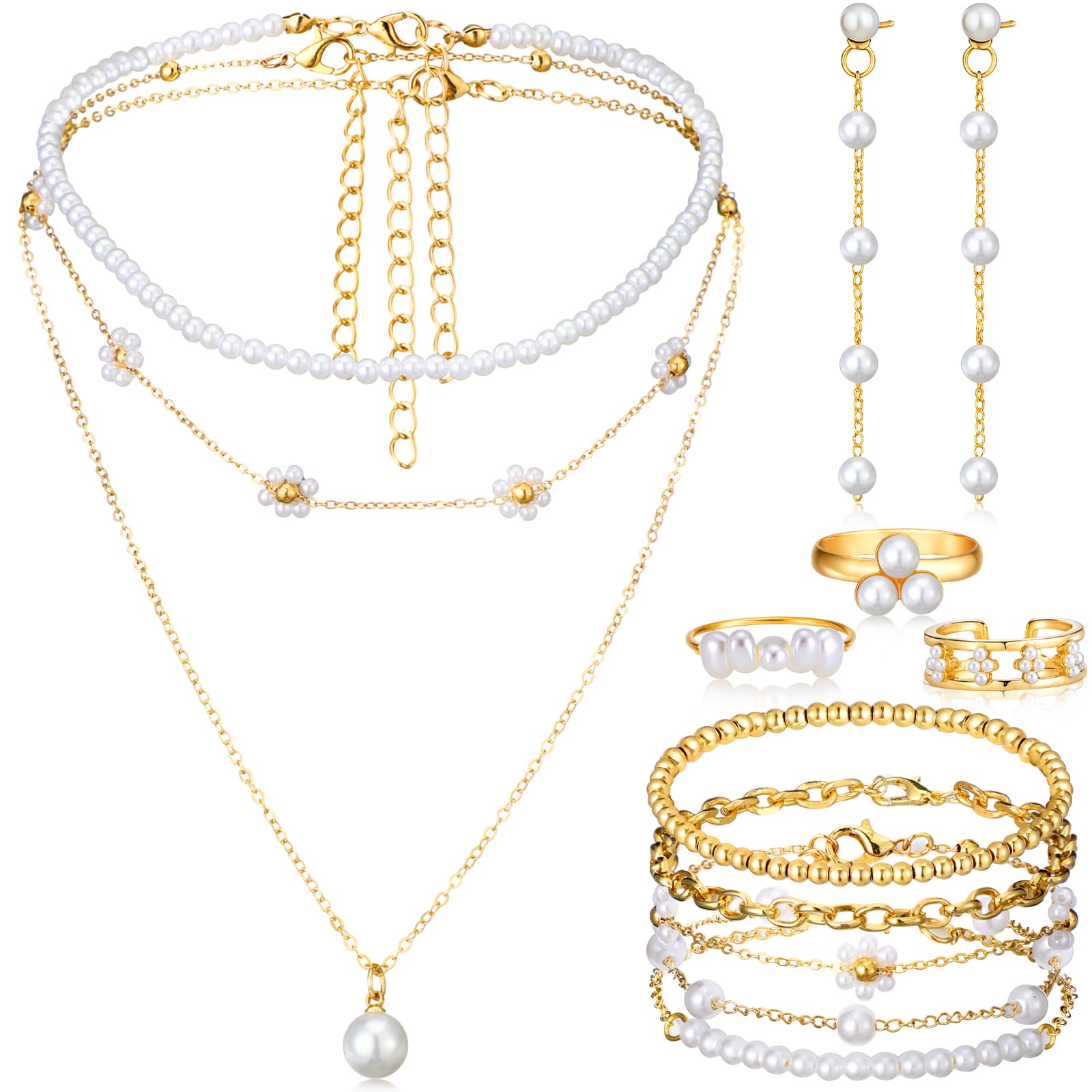 Ecally Western Turquoise Jewelry Set for Women
