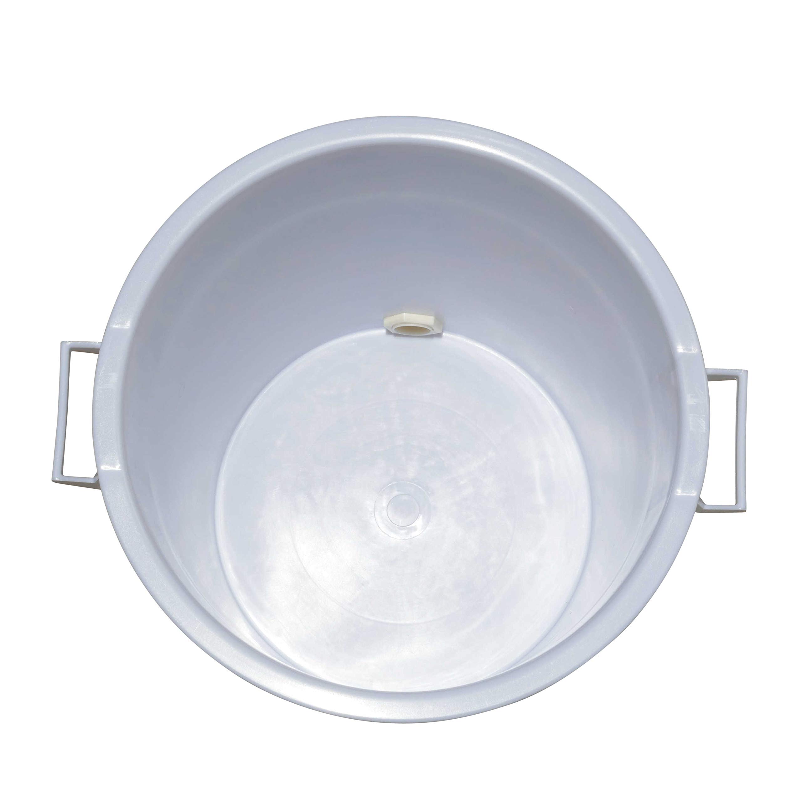 Seau de remplissage de miel 35 l ou 50 kg Convient à un usage alimentaire Avec robinet de remplissage et couvercle Robinet à presser Hobbock Pour l'apiculture