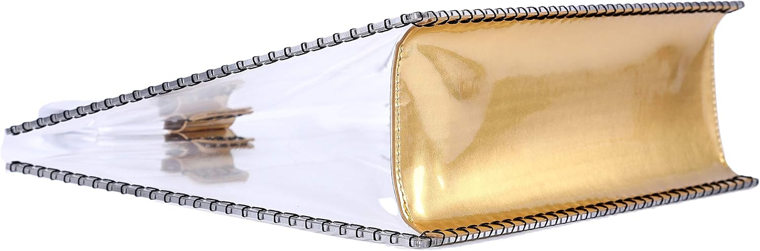 Women Elegance Clear Tote Bag Acrylic Transparent Handbag Evening Party Purse for Stadium