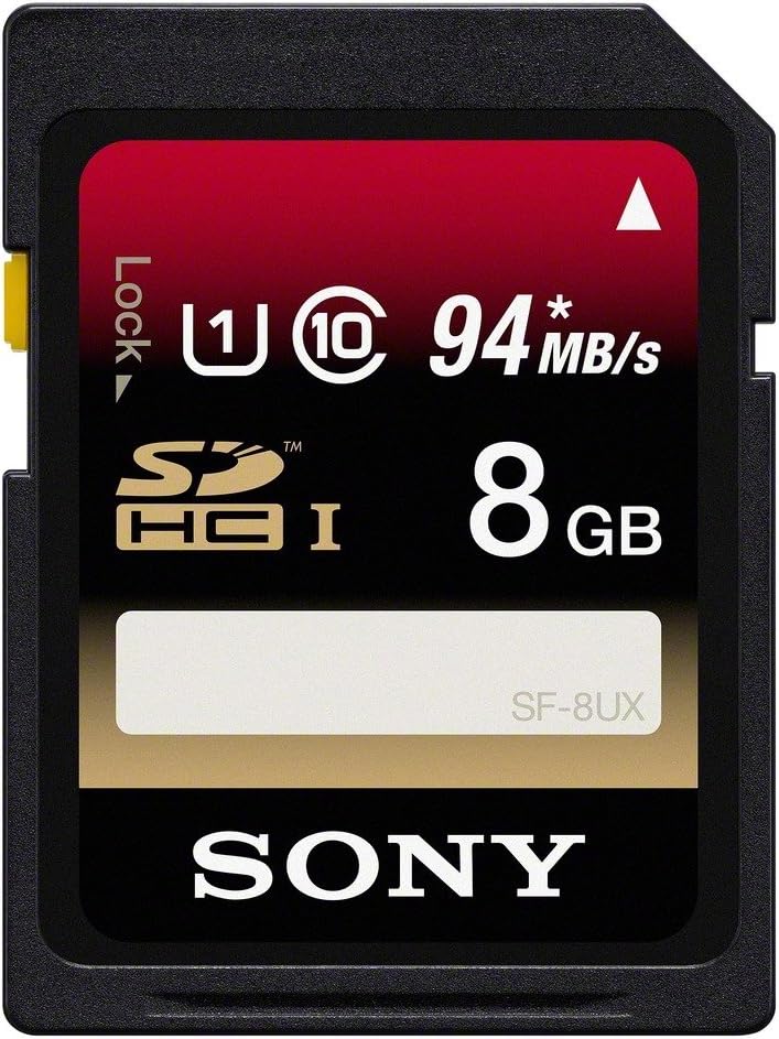 Sony8GB SDHC UHS1 Class 10 Memory Card (SF8UX/TQN) (OLD