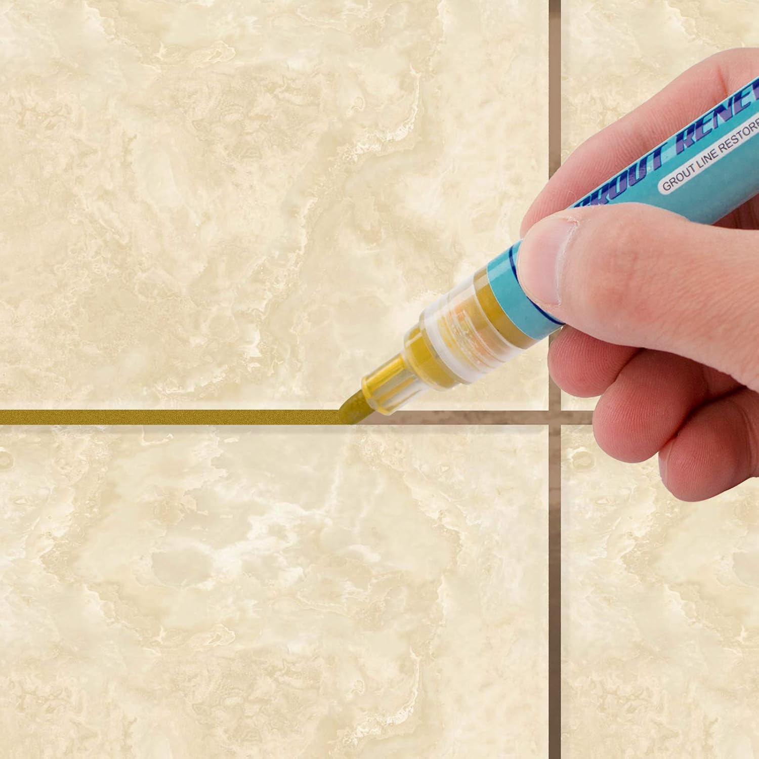 Buy Nadamoo Grout Pen Gold 8 Pcs With 8 Replacement Tips