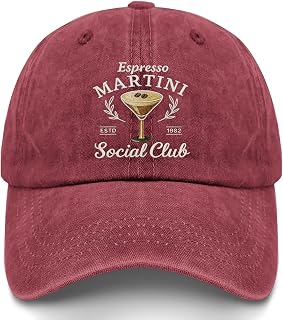 Espresso Martinis Social Clubbs Golf Hats Outdoor Cap for Women