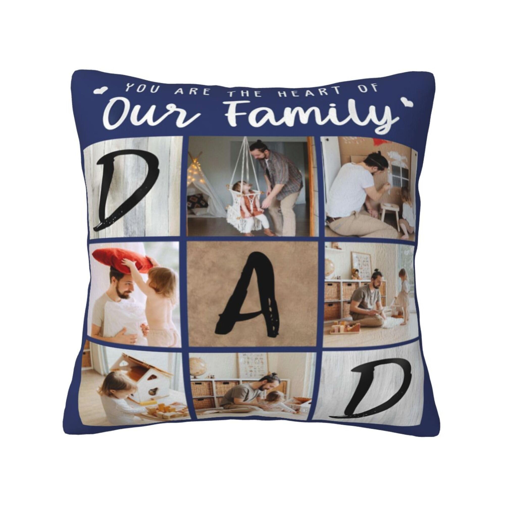 NGGBBDYGB Personalized 18x18 Pillow Covers Custom Pillow With Name Photo Pillow