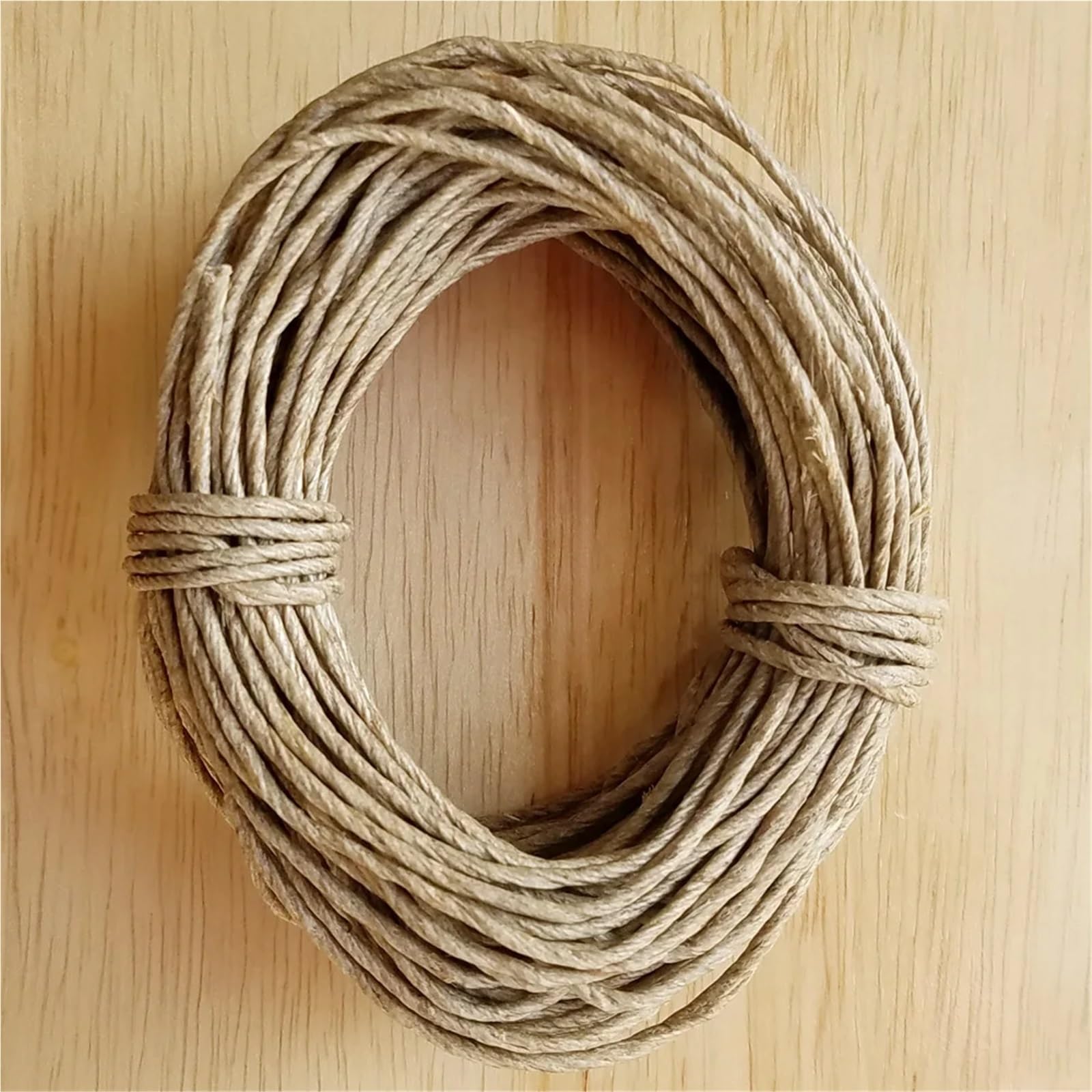 Cordons cirés en Lin 60/120m, Cordes Plus épaisses for Bricolage, Fait à la Main pour Jardin