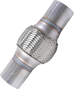 Flex Pipe,Heavy Duty Exhaust Flex Pipe,Car Accessories Stainless Steel Flexible Exhaust Pipes,Universal Muffler Tube Automotive Replacement,Suitable for Most Cars,Trucks 2"x4"/8"