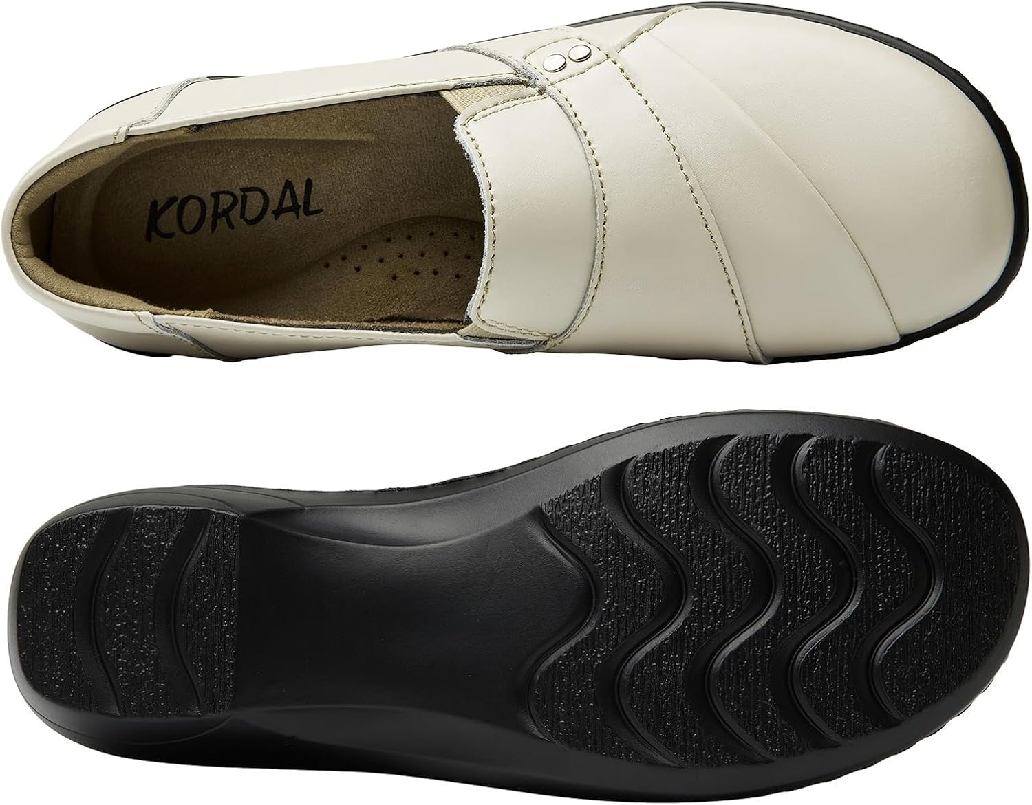 KORDAL Women's Comfortable & Lightweight Leather Loafers Slip-Ons Stylish Business Casual Dress Shoes Work Office Everyday Walking Shoes for Women - Image 9