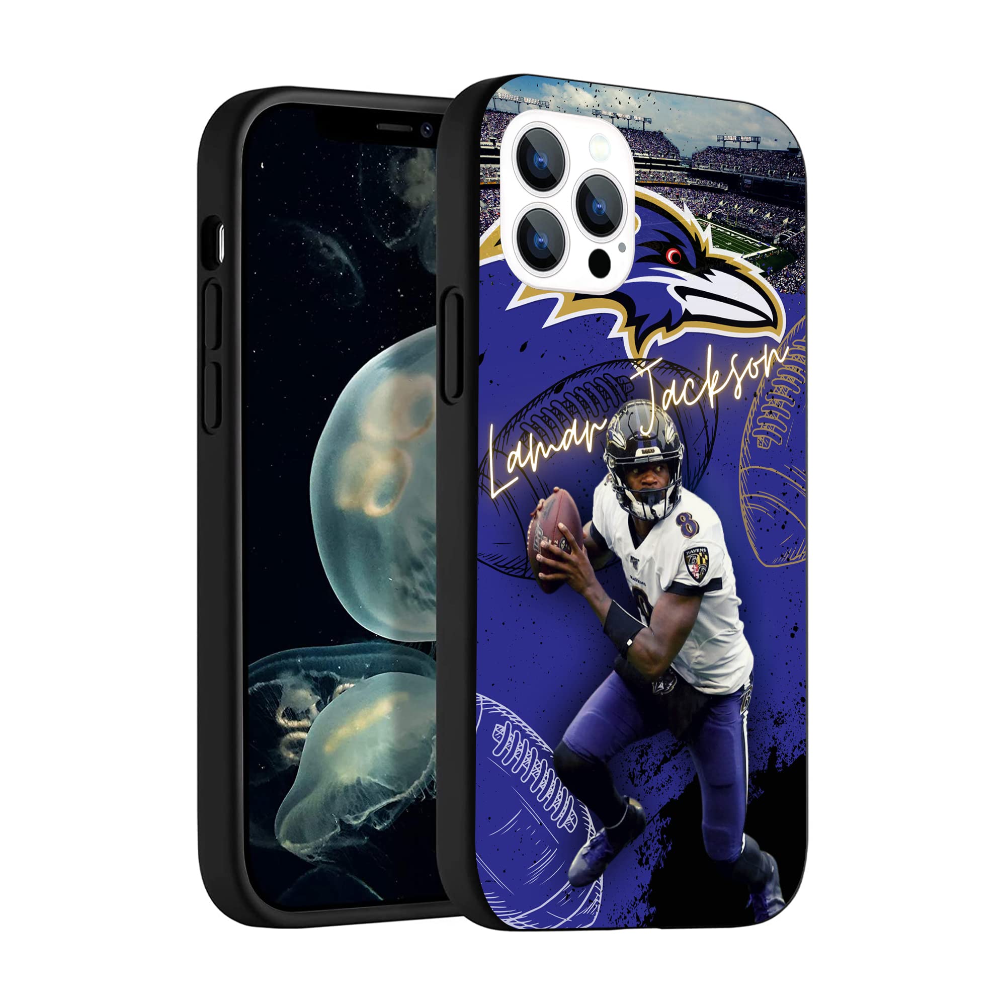 ZHESHAXIN Compatible with iPhone 16 Pro Max Case, Durable Full Body Protection, Soft TPU Shockproof Case(Baltimore-Jackson-2)