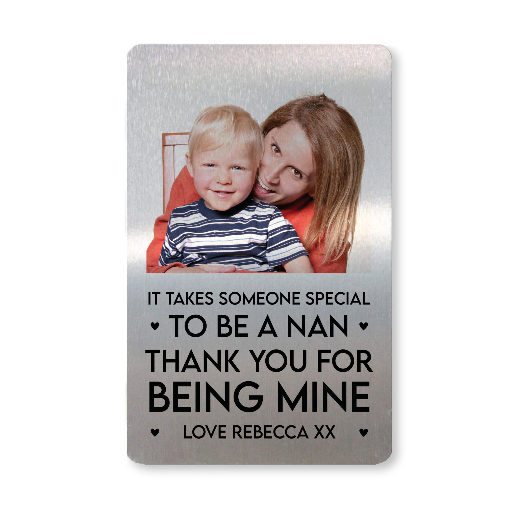 Nan Gift PERSONALISED Photo Wallet Card Gift For Nan Mothers Day Birthday