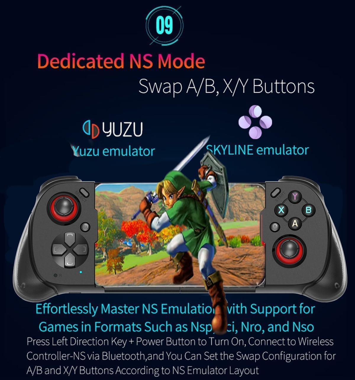 الأقوى - وحدة تحكم لاسلكية للالعاب بتاثيرات القاعة للهاتف تدعم... - view 3