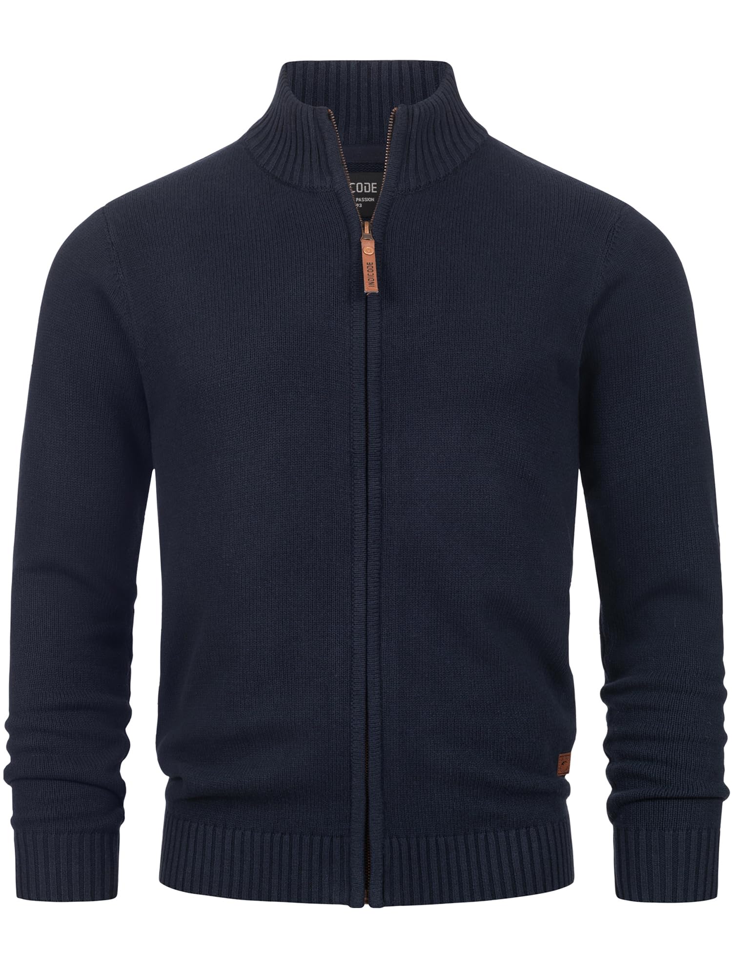 Indicode Hommes INLut Cardigan | Gilet à col Montant