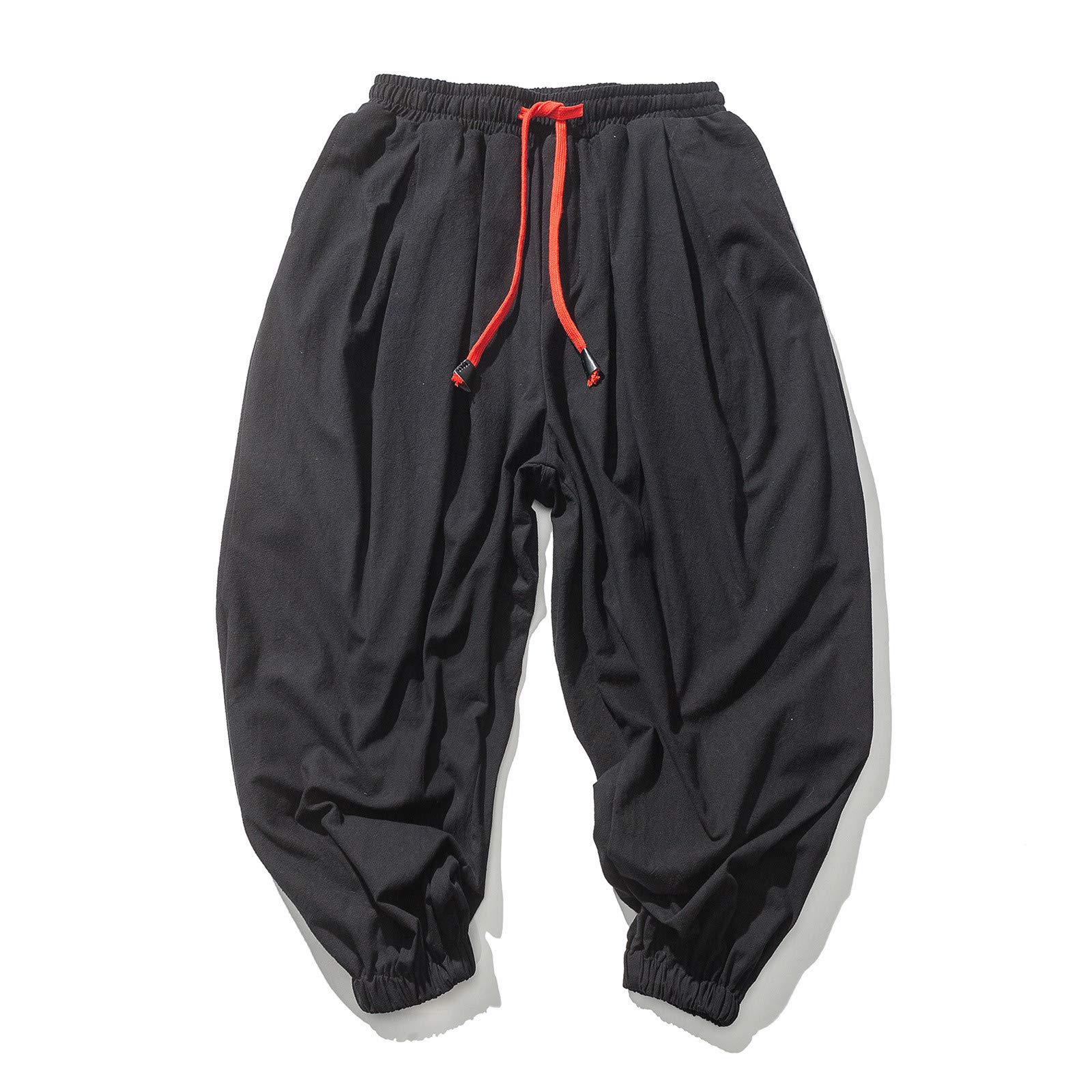 Streetwear Haremshose für Herren, Japanischer Stil, Lässige Hose, Jogger, Chinesische Baggy-Hose, Hippie, Yoga, Ballon-Bloomer, Laufhose